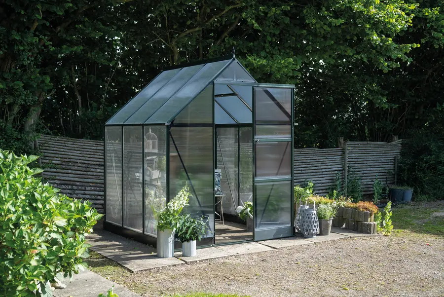 ICON 6 · 3.7 m² (6' x 6') Grøn m/4 mm Polycarbonat